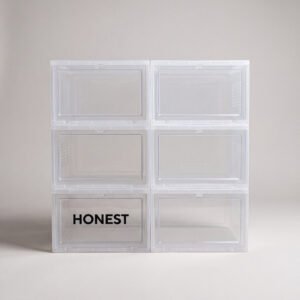 Stackable Shoe Boxes, 6-Pack